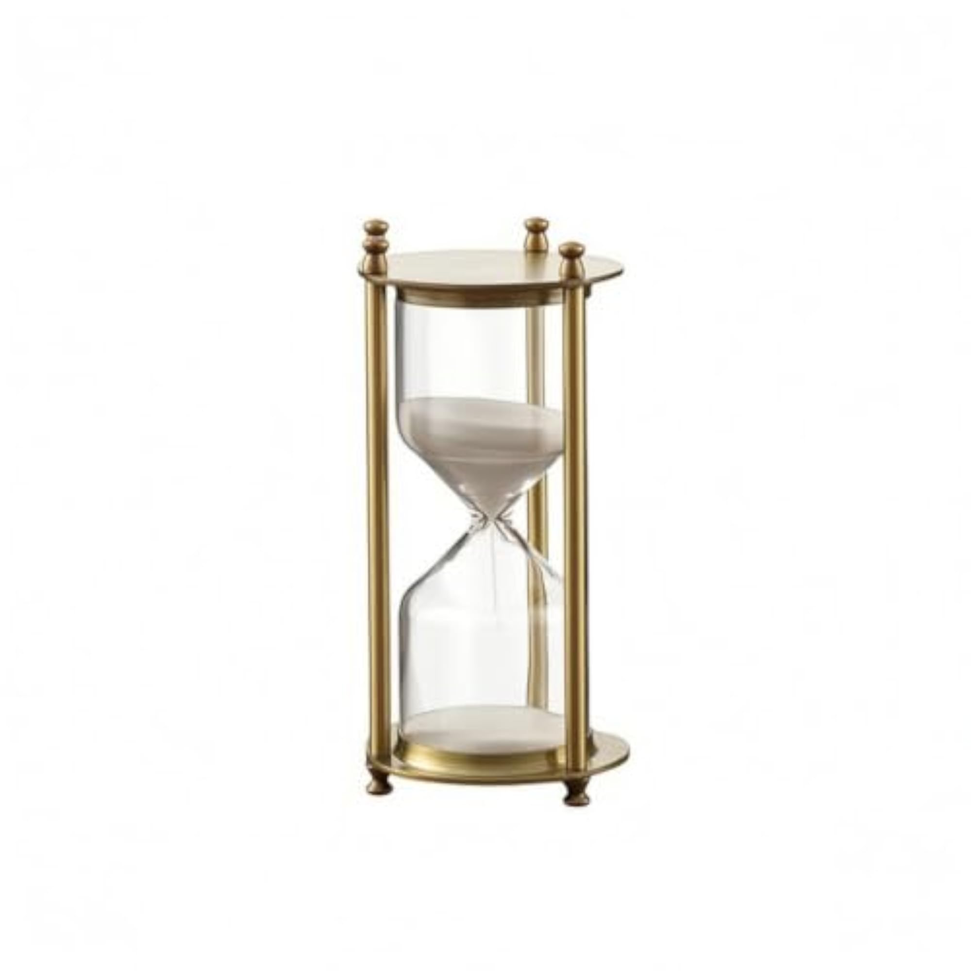 Elegant Hourglass with Metal Frame