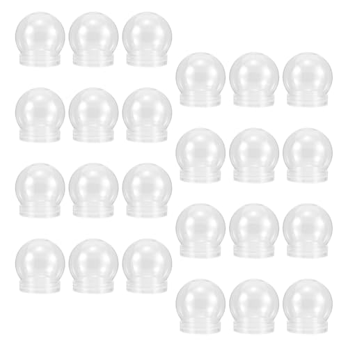 Bolas de nieve transparentes con tapa de rosca hermética reutilizables 2