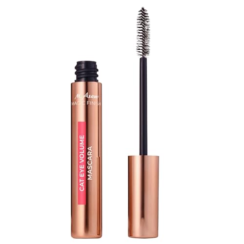 M. Asam MAGIC FINISH Cat Eye Volume Mascara Deep Black (10ml) Volumen-Mascara mit geschwungener Bürste Definition & Länge tiefschwarze Textur für den perfekten Cat-Eye-Look