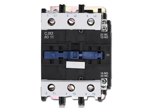 Contacteur CA triphasé 80A CJX2-8011 évite surcharges moteurs bobine 220V