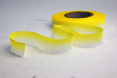 1/2" (12mm) Hand Dyed Silk Ribbon bias Cut 10 Yard Cutting - Color 061 Yellow
