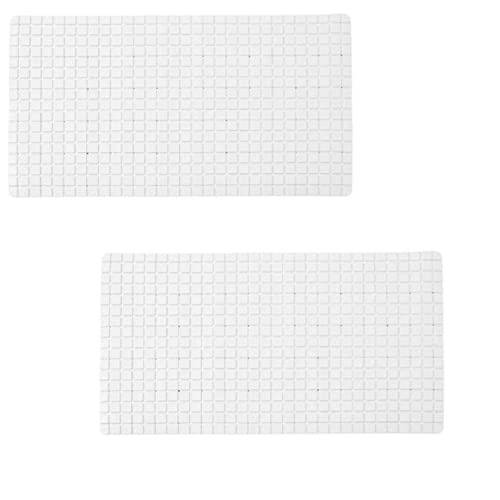 Kit 2 Tapetes Antiderrapante Ventosa P/Box De Banheiro 70x38cm