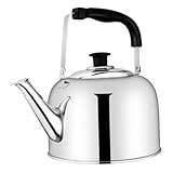 MAGICLULU Edelstahl Pfeifkessel Großer Wasserkessel mit Automatischem Signalton Schnellem Erhitzen...