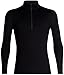Produktbild Icebreaker Herren Funktionsshirt 260 Tech LS Half Zip, Black, L, 104372001L