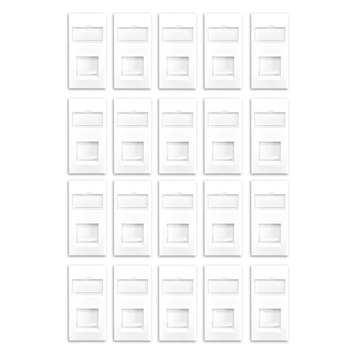 Réseau stable sans outil avec le module RJ45 CAT6A UTP x20 blanc