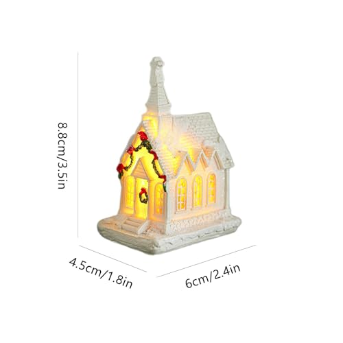 Decoração de casa pequena de Natal,Decoração de casa em miniatura de Natal - Decoração de casinha de