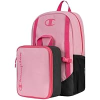 Champion Kids' Mode Backpack and Lunch Box Set (Pink Heather)