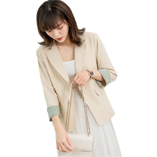 Blazer femme printemps style français à la coupe fluide et finitions soignées