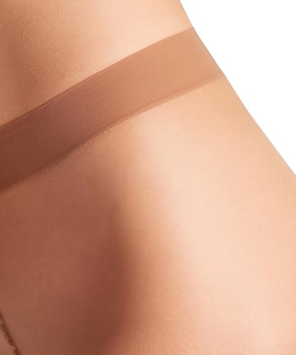 FALKE Women's Seidenglatt 15 Denier Tights, Light Shine, Trendy Casual or Dress, Fine Sheer Transparent, Nylon, Beige (Powder 4169), S, 1 Pair3