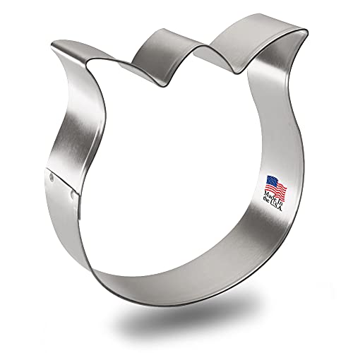 Foose Rose Tulip Flower Cookie Cutter 3.25 Inch –Tin Plated Steel Cookie Cutters – Rose Tulip Flower Cookie Mold #TOP20