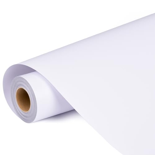 Lya Vinyl Plotterfolie Vinyl,30,5cm x 900cm Permanent Vinylfolie Plotter für Cricut Silhouette Cameo für Partydekoration, Tassen,und Anderen Bastelprojekte(Weiß)