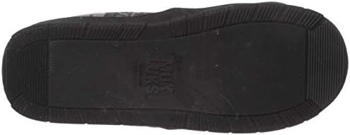 MUK LUKS Men's Christopher Slippers, Dark Grey/Cinder, Medium | Image 3