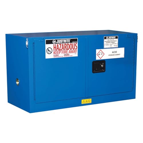 Image of Justrite Piggyback Hazardous Material Steel Safety Cabinet, 17 Gallon