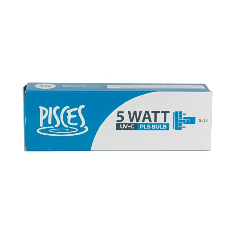 Pisces Twin Pack 5w (watt) PLS Replacement UV Bulb Lamp for Pond Filter UVC