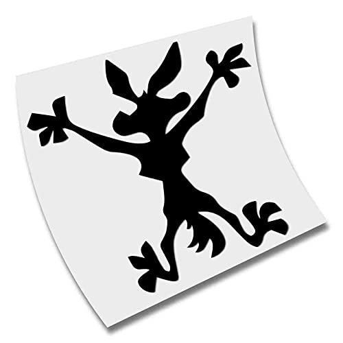 PEGATINA STIKER VINILO COYOTE CORTE ADHESIVO AUFKLEBER CORTE (Negro) Cover