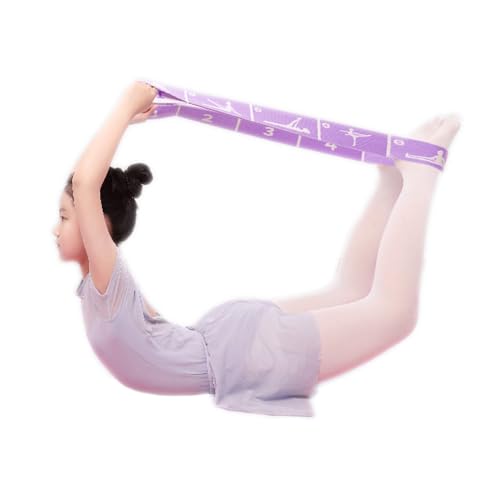 Image of 2-Pack Adjustable Kids Dance Stretch Bands - 8-Loop Elastic Bands for Ballet, Latin, Yoga, Gymnastics & Stretching - Flexible, Multi-Section Design for Dance Training & Flexibility