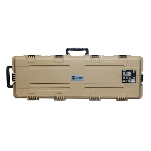 GRITR 39' Tactical Hard Rifle Case with Foam Padding - TSA Approved Gun Travel Case for Rifles...