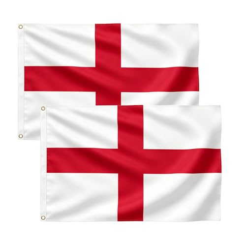 Bradford England Flag 3x5 ft for Outside Heavy Duty Vivid Color English Flag of England with 2 Brass Grommets Fade Resistant and Waterproof 100% Polyester