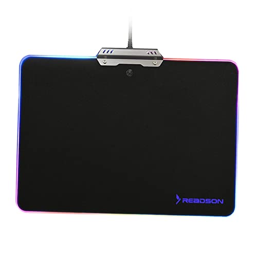 Tapis de souris de jeu en métal rétroéclairé et antidérapant pour le bureau