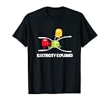 Electricity Explained Volt Ohm Amp Funny Electrician T-Shirt