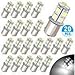 20 Pcs LED Bulbs, EEEKit BA15S 1156 Bright 7506 1141 1003 13-SMD-5050 6000K, Pure White Replacement Lamps,for Car Rear Turn Signal Lights Interior RV Camper 12V