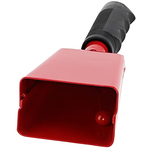 Hozeon 3 Pack Steel Cow Bell, Noise Makers Cowbells With Handle, Loud Call Bell Percussion Cheering Bell For Cheers, Sporting Events, Farm, Party, Red #TOP5