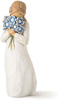 Willow Tree Forget Me Not Figurine, Blue Flowers, 6.7 x 3