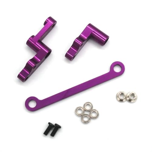 RC�������i For WLtoys 124008 124010 1/12 ���^���A�b�v�O���[�h�X�e�A�����O�A�Z���u�� �����[�g�R���g���[���J�[ �C�� ���� �����p�[�c(Purple)