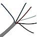 Cable Central LLC (5 Pack) Security/Alarm Wire, Gray, 18/6 (18AWG 6 Conductor), Stranded, CM/Inwall Rated, Spool, 1000 Feet