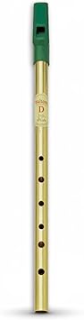 Waltons Brass Irish Whistle in Key of C For Beginners, Intermediate and Experts. Authentic Irish instrument Brass Tin Whistle