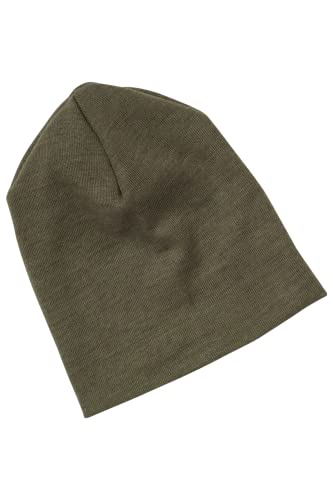 Engel Merino Wool Silk Baby hat Beanie Cap Thin Newborn 70 5540 (98/104, Olive)