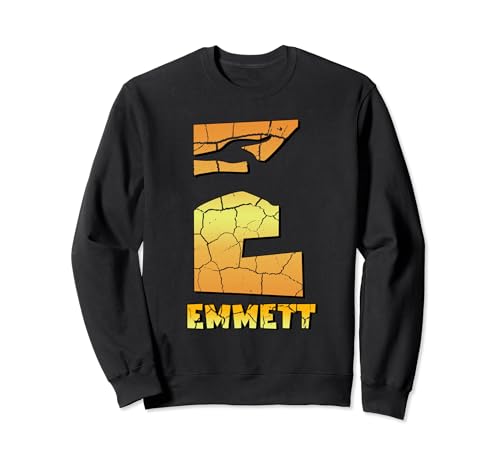 Emmett, personalized boys dinosaur cute custom kids name Sweatshirt