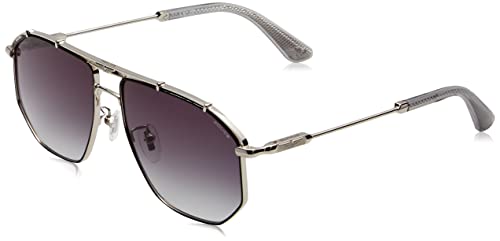 Police SPLL17 Silver Aviator Sunglasses
