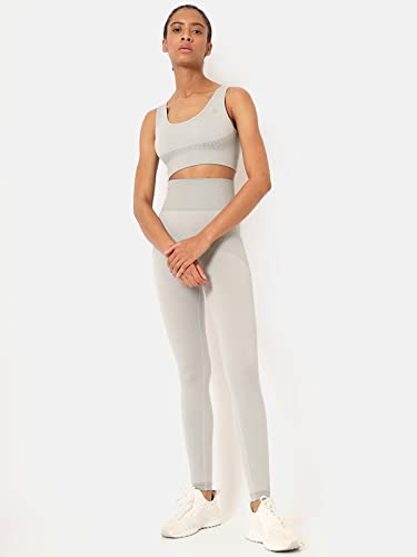 Image of Seamless Ida Sports Bra CS601371S Grey-White S