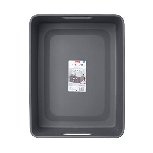 Tatay Large Multipurpose Sort Basket Holds 15 Liters, Anthracite Grey, 29.4 x 38.5 x 16 - Image 3