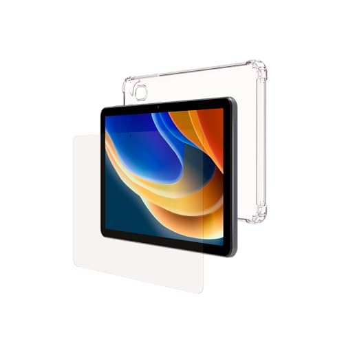 SPC Gravity 4 Protection Pack – Funda Silicona Transparente + Cristal Templado para SPC Gravity 4...
