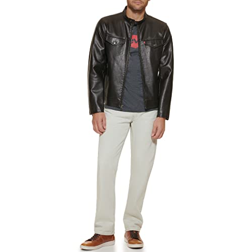 Image of Levi's Men's Faux Leather Racer Jacket