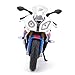 Maisto 1/12 BMW S1000Rr Motorcycle, White/Red/Blue Multi