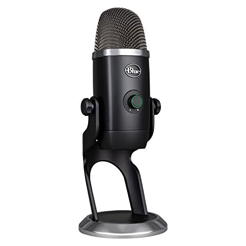 Logitech for Creators Blue Yeti X USB Microphone for Gaming, Streaming, Podcasting, Twitch, YouTube, Discord, Recording for PC and Mac, 4 Polar Patterns, Studio Quality Sound, Plug & Play-Dark Grey Cover