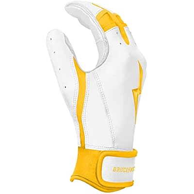 BRUCE BOLT Chrome Series Short Cuff Batting Gloves - Multiple Colors - Adult & Youth Sizes