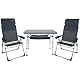 Campingtisch-Set Crespo FRA611966 Metallstuhl und Tischset Valencia