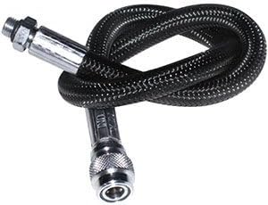 New 36 Inch Low Pressure Braided Scuba Diving BCD Hose Black-MaxFlex