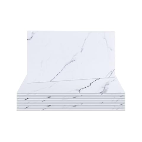 Hode 12 Pieces Waterproof Marble Tile Stickers Cover