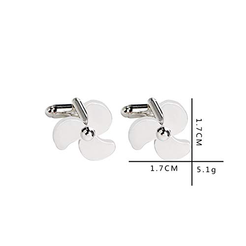 Set de Mancornas para Hombre Daesar Plata Forma Abanico miniatura 2