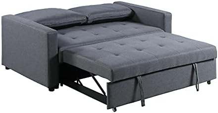 Visco Therapy Stylish and Comfortable 2 Seater Sofa Bed (Grey)