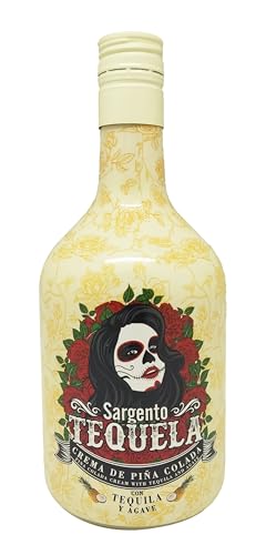 Crema con Tequila y Agave Sargento Tequela - Piña Colada (70 cl - 15% vol)