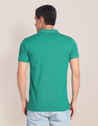 Image of U.S. Polo ASSN. Men's Cotton Slim Fit Solid Polo Shirt