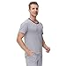 INK+IVY Men Sleepwear Pajama Top Crewneck T-Shirt, Soft Sueded Jersey Tee Loungewear, Undershirt, Alloy, X-Large
