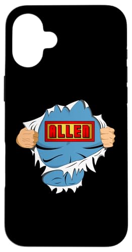 Allen First Name Superhero For Boys Named Allen �X�}�z�P�[�X iPhone 16 Plus �p