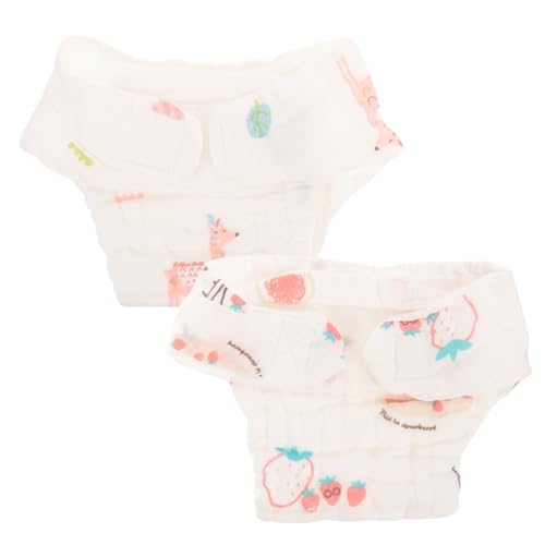 LOPUNER 2 Piezas de Algodón Reutilizables para Niña de Lavables para Bebés Cómodos y Transpirables S